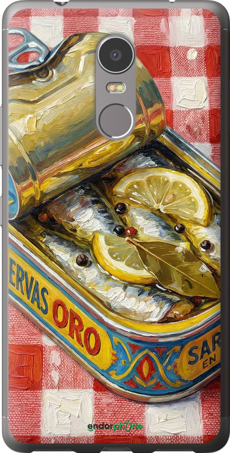 2D пластиковий чехол Vintage Sardine Tin Phone для Lenovo K6 Note - 6772t-453 изображение 