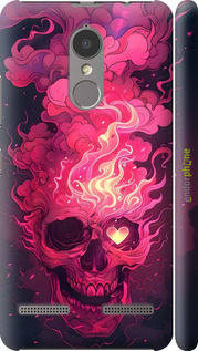 3D пластиковый матовый чехол Череп арт для Lenovo K6 - 6385m-452 изображение 