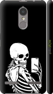 3D пластиковый матовый чехол Скелет делает Selfie для Lenovo K6 - 6535m-452 изображение 