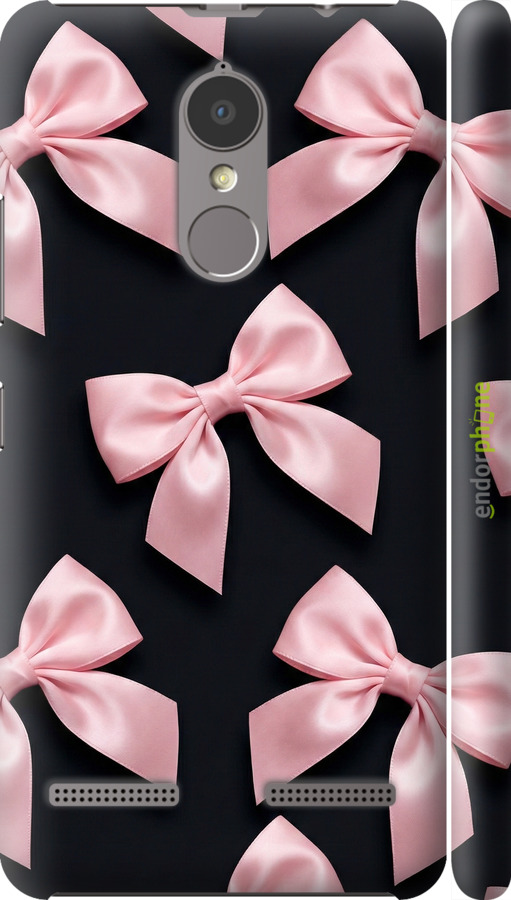 3D пластиковый матовый чехол Coquette Ribbons Dark Coquette для Lenovo K6 - 6767m-452 изображение 