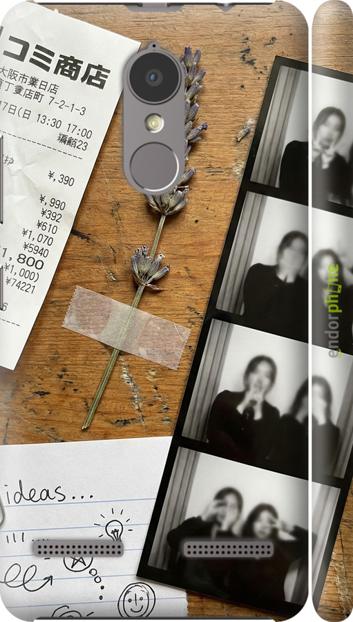 3D пластиковый матовый чехол Aesthetic Scrapbook Collage для Lenovo K6 - 6773m-452 изображение 