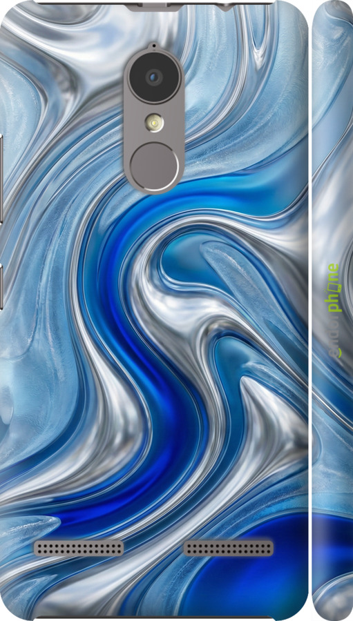 3D пластиковий матовий чехол Liquid Chrome для Lenovo K6 - 6781m-452 изображение 