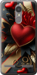 2D пластиковий чехол Сердечки v2 для Lenovo K6 - 5832t-452 изображение 