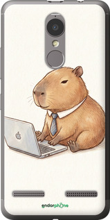 2D пластиковий чехол Funny Capybara CEO Working для Lenovo K6 - 6777t-452 изображение 