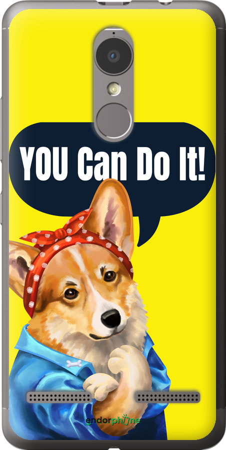 2D пластиковый чехол чехол с корги You Can Do It для Lenovo K6 - 6184t-452 изображение 