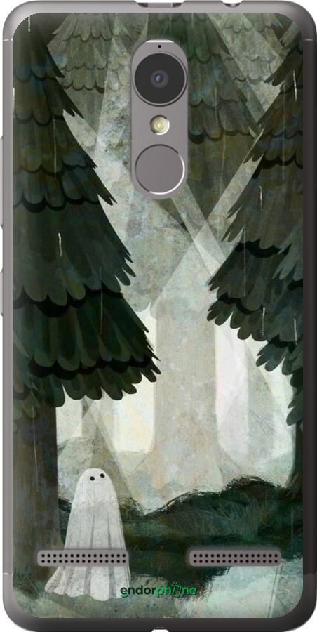 2D пластиковий чехол Із зображенням соснового лісу та привида для Lenovo K6 - 6420t-452 изображение 