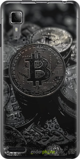 Силіконовий чехол Black Bitcoin для Lenovo P780 - 6090u-305 изображение 