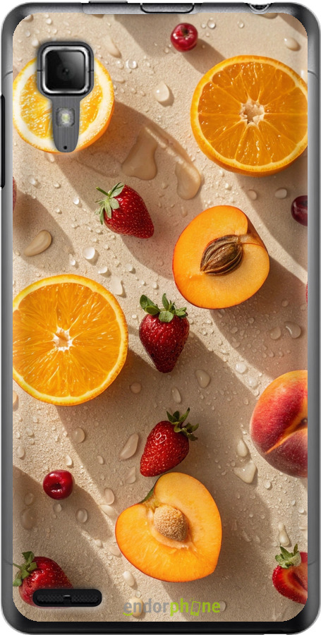 Силіконовий чехол Фрукти 3 для Lenovo P780 - 6703u-305 изображение 