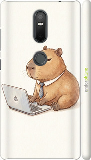 3D пластиковий матовий чехол Funny Capybara CEO Working для Lenovo Phab 2 Plus - 6777m-990 изображение 