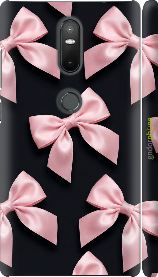 3D пластиковый матовый чехол Coquette Ribbons Dark Coquette для Lenovo Phab 2 Plus - 6767m-990 изображение 