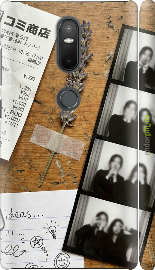 3D пластиковый матовый чехол Aesthetic Scrapbook Collage для Lenovo Phab 2 Plus - 6773m-990 изображение 