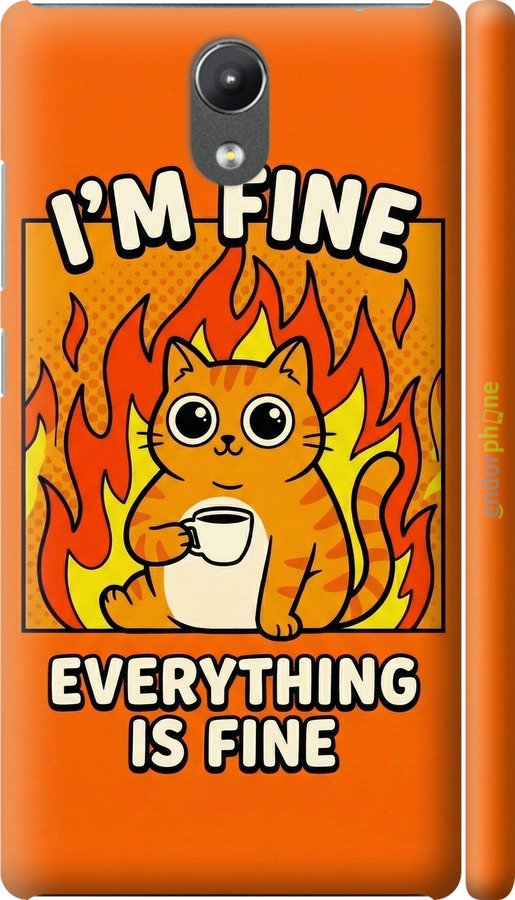 3D пластиковый матовый чехол Funny Cat для Lenovo Phab 2 - 6786m-956 изображение 