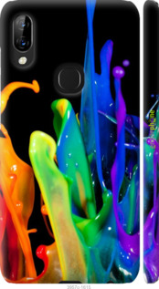3D пластиковий матовий чехол Бризки фарби для Lenovo S5 Pro - 3957m-1615 изображение 