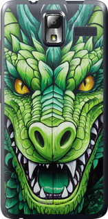 Силіконовий чехол Зелений дракон для Lenovo S580 - 5816u-947 изображение 