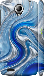 3D пластиковий матовий чехол Liquid Chrome для Lenovo S820 - 6781m-52 изображение 