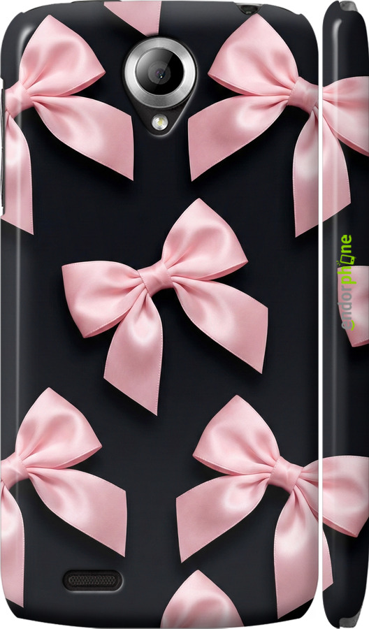 3D пластиковый матовый чехол Coquette Ribbons Dark Coquette для Lenovo S820 - 6767m-52 изображение 