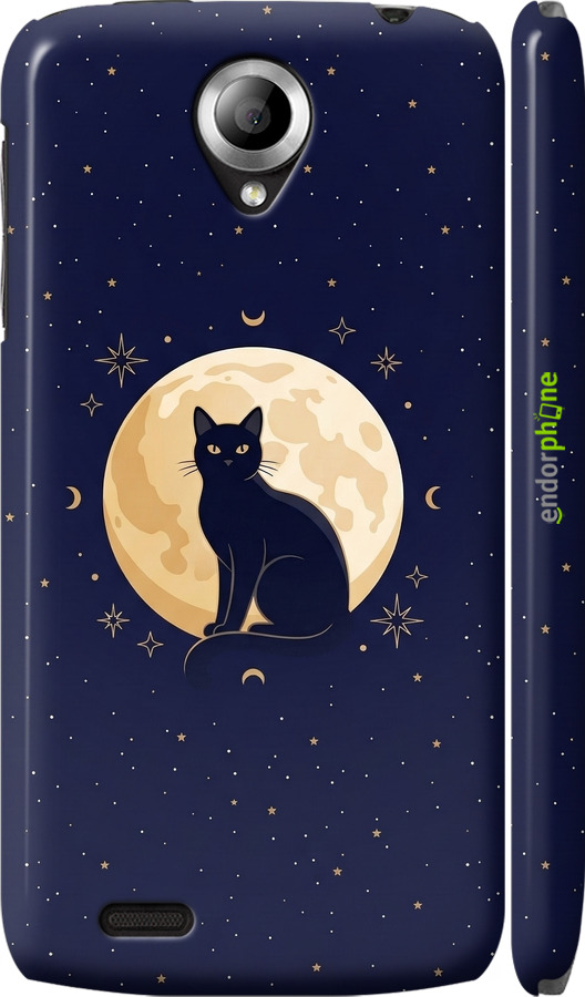 3D пластиковый матовый чехол Cute Cat Celestial/Witchy для Lenovo S820 - 6787m-52 изображение 
