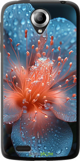 Силіконовий чехол Роса на квітці для Lenovo S820 - 6039u-52 изображение 