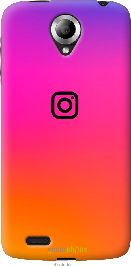 Силиконовый чехол Instagram для Lenovo S820 - 4273u-52 изображение 