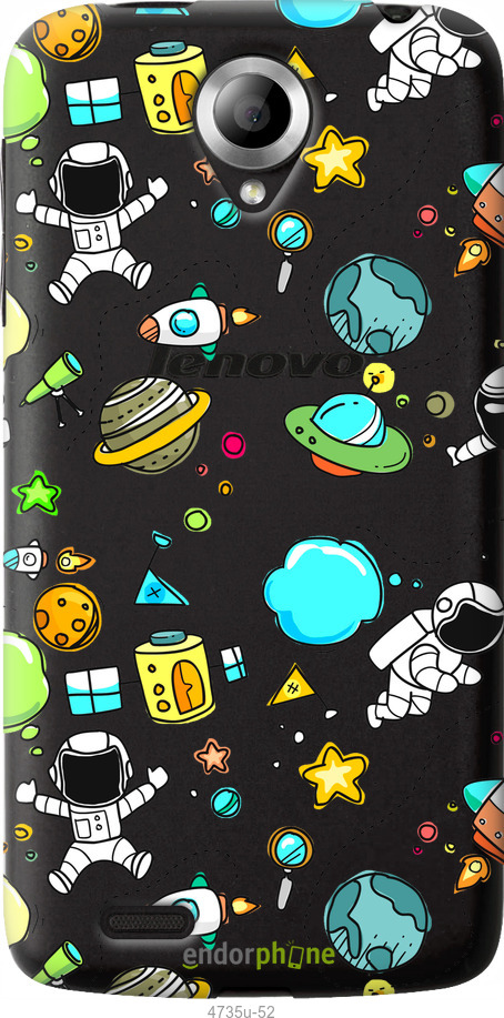 Силиконовый чехол Космос для Lenovo S820 - 4735u-52 изображение 