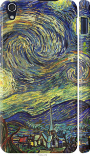3D пластиковий глянцевий чехол Вінсент Ван Гог. Зоряна ніч для Lenovo S850 - 163c-78 изображение 