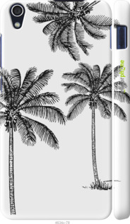 3D пластиковий матовий чехол Пальми1 для Lenovo S850 - 4634m-78 изображение 