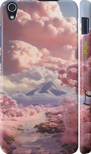 3D пластиковий матовий чехол Рожеві хмари для Lenovo S850 - 5660m-78 изображение 