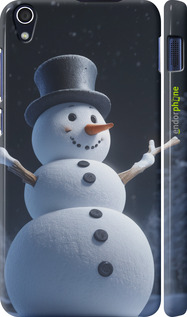 3D пластиковый глянцевый чехол Снеговик для Lenovo S850 - 5826c-78 изображение 