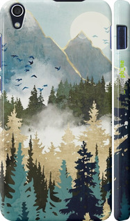 3D пластиковый матовый чехол С изображением лесного пейзажа для Lenovo S850 - 6548m-78 изображение 