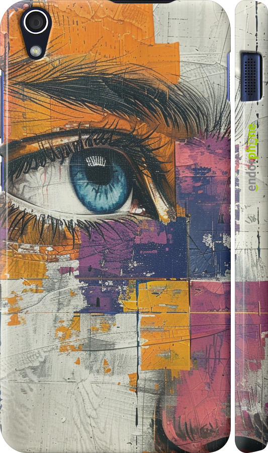 3D пластиковий матовий чехол Кольорова фреска для Lenovo S850 - 6032m-78 изображение 