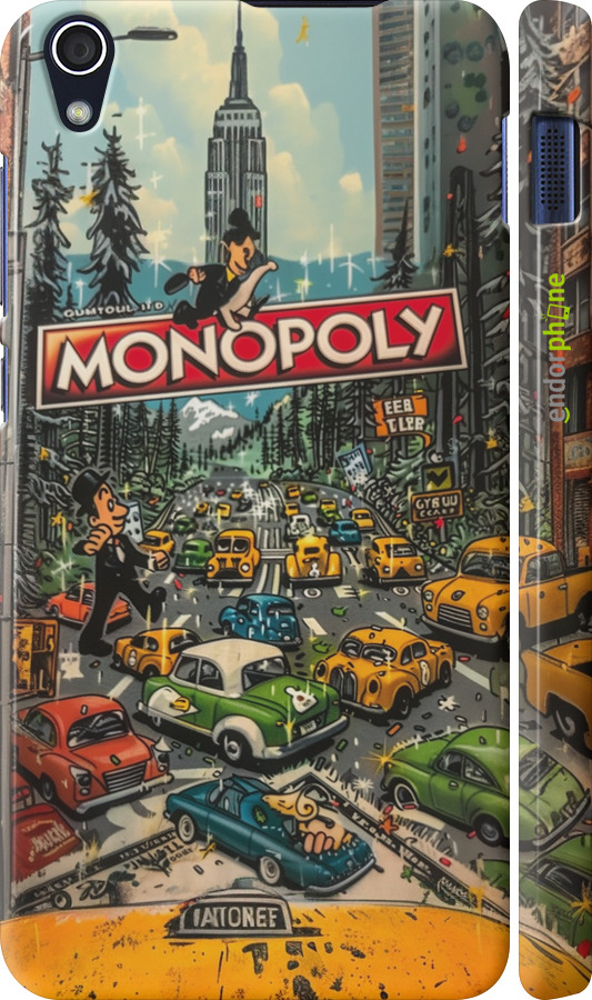 3D пластиковый глянцевый чехол Городской драйв Monopoly для Lenovo S850 - 6088c-78 изображение 