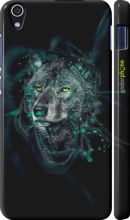 3D пластиковый глянцевый чехол Wolf для Lenovo S850 - 6610c-78 изображение 