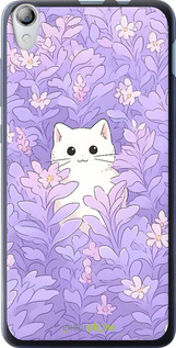 Силіконовий чехол Котик в цветах для Lenovo S850 - 6390u-78 изображение 