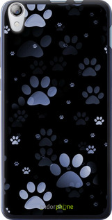 Силиконовый чехол С синими отпечатками лап для Lenovo S850 - 6441u-78 изображение 