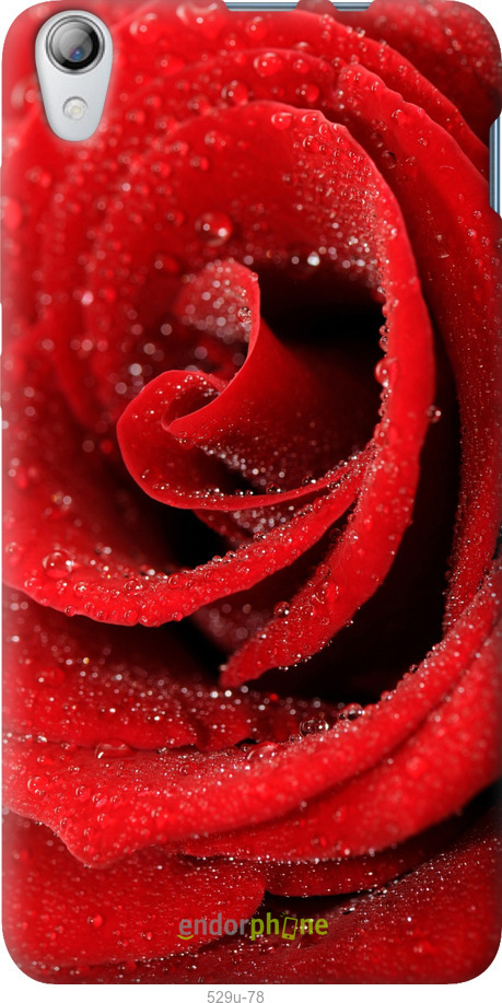 Силиконовый чехол Красная роза для Lenovo S850 - 529u-78 изображение 
