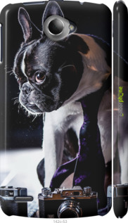 3D пластиковий глянцевий чехол Бульдог-фотограф для Lenovo S920 - 142c-53 изображение 