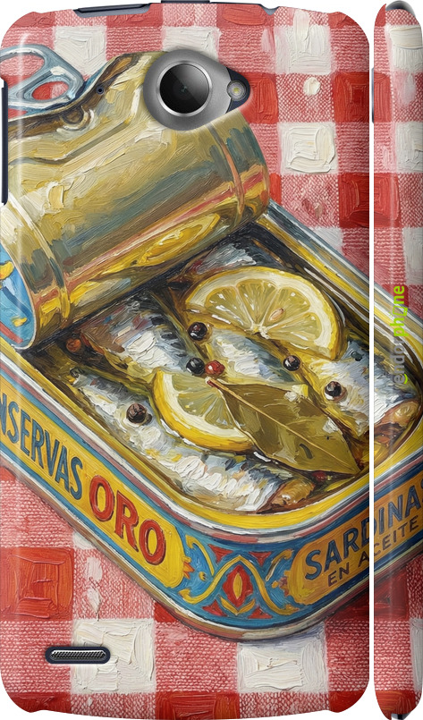 3D пластиковый глянцевый чехол Vintage Sardine Tin Phone для Lenovo S920 - 6772c-53 изображение 
