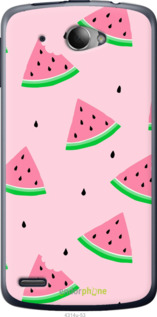 Силиконовый чехол Розовый арбуз для Lenovo S920 - 4314u-53 изображение 