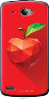 Силиконовый чехол Яблоко для Lenovo S920 - 4696u-53 изображение 