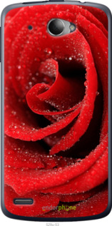 Силиконовый чехол Красная роза для Lenovo S920 - 529u-53 изображение 
