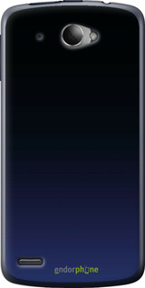 Силиконовый чехол Градиент в тёмно - синем стиле для Lenovo S920 - 6542u-53 изображение 