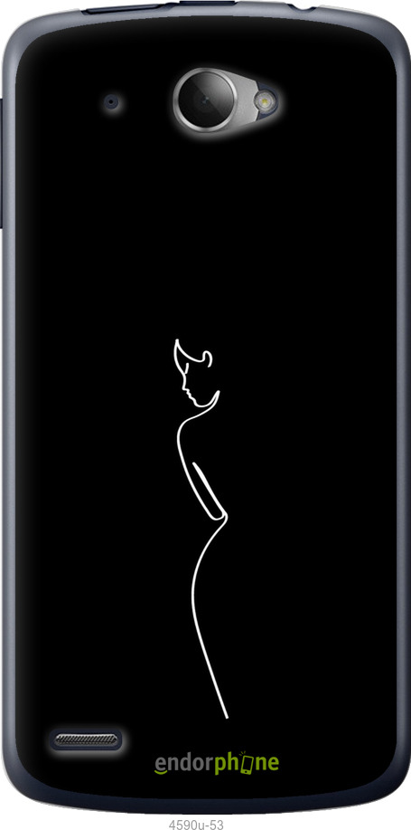 Силиконовый чехол Силуэт1 для Lenovo S920 - 4590u-53 изображение 