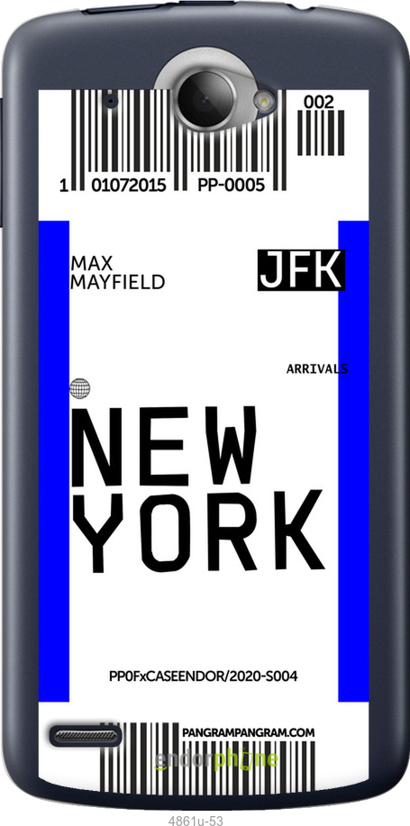 Силиконовый чехол New York для Lenovo S920 - 4861u-53 изображение 