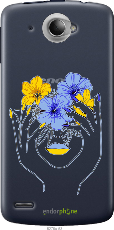 Силиконовый чехол Девушка v4 для Lenovo S920 - 5276u-53 изображение 