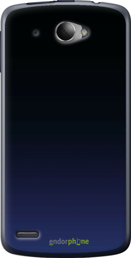 Силиконовый чехол Градиент в тёмно - синем стиле для Lenovo S920 - 6542u-53 изображение 