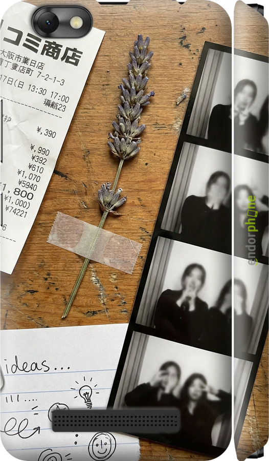 3D пластиковый матовый чехол Aesthetic Scrapbook Collage для Lenovo Vibe C A2020 - 6773m-283 изображение 