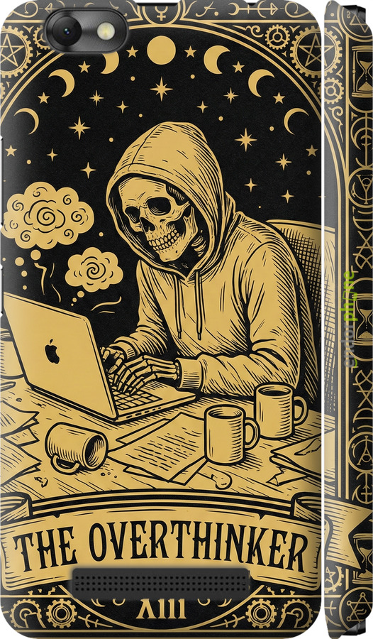 3D пластиковый матовый чехол The Overthinker для Lenovo Vibe C A2020 - 6774m-283 изображение 