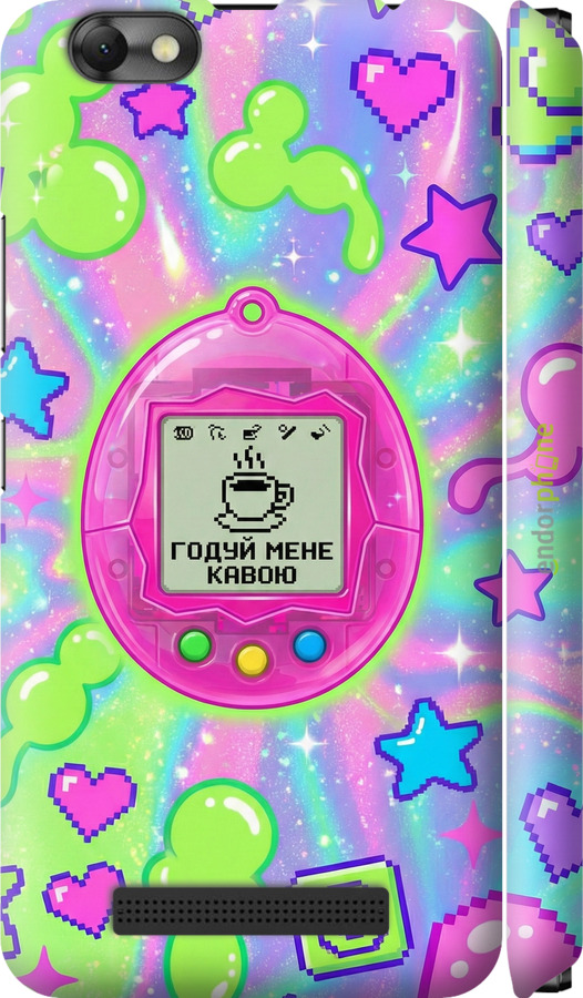 3D пластиковий матовий чехол Y2K Aesthetic Retro Pet: Годуй мене кавою для Lenovo Vibe C A2020 - 6784m-283 изображение 