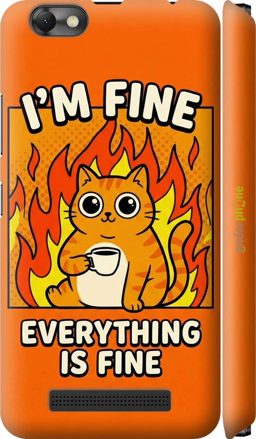 3D пластиковый матовый чехол Funny Cat для Lenovo Vibe C A2020 - 6786m-283 изображение 