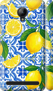 3D пластиковий матовий чехол Grocery Girl Italian Summer для Lenovo Vibe C2 - 6766m-397 изображение 